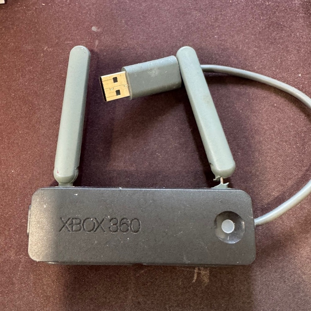 Microsoft Xbox 360 Wireless N Networking Adapter Model 1398 Dual Antenna Black
